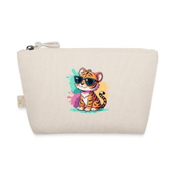 Tiger Splash bunte Sonnenbrillen - Bio-Täschchen - Natur - Vorne