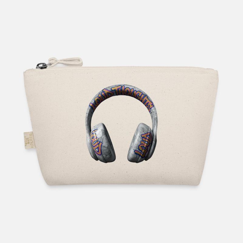 Loud Thoughts Graffiti Headphones Organic Pouch
