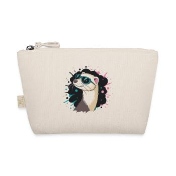 Summer otter blue glasses - Organic Pouch - nature - Front