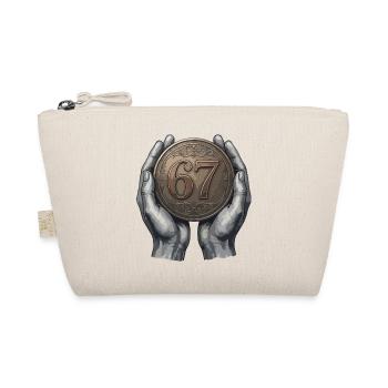 Vintage 67 Milestone Coin Design - Organic Pouch - nature - Front