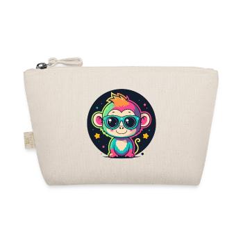 Neon Monkey Pop Glasses - Organic Pouch - nature - Front