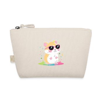 Hamster arcenciel lunettes roses - Trousse biologique - nature - Devant