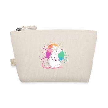 Elegant rat under colored shards - Organic Pouch - nature - Front
