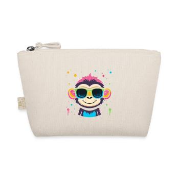 Monkey Neon Glasses - Organic Pouch - nature - Front