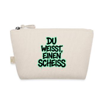 Du weißt, einen Scheiß Graffiti - Bio-Täschchen - Natur - Vorne