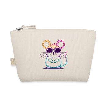 Rainbow Mouse Glasses - Organic Pouch - nature - Front