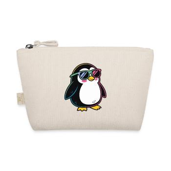 Penguin Rainbow Glasses - Organic Pouch - nature - Front