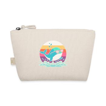 Whale Surf Retro Rainbow - Bio-Täschchen - Natur - Vorne