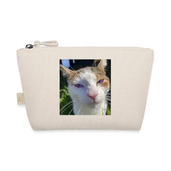 Cat portrait with purple eyes - Organic Pouch - nature - Front
