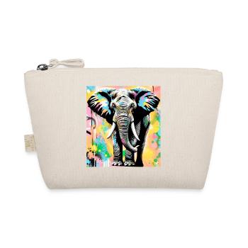 Elefant - Bio-Täschchen - Natur - Vorne