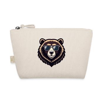 Ours cool en lunettes - Trousse biologique - nature - Devant