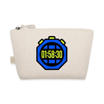 Stopwatch Best Time Half Marathon - Organic Pouch - nature - Front