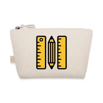 Pen Rulers Drawing Architecture - Organic Pouch - nature - Front