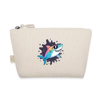 Neon Shark Sunglasses - Organic Pouch - nature - Front