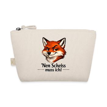 Nen Scheiss muss ich! Lustiger Fuchs - Bio-Täschchen - Natur - Vorne
