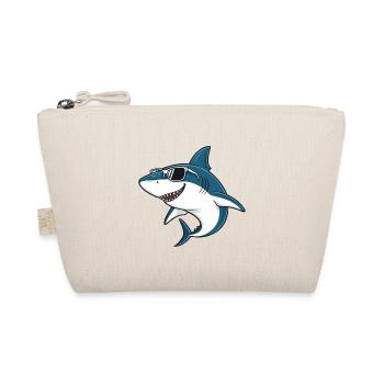 Cool Shark – Cartoon-Sonnenbrille - Bio-Täschchen - Natur - Vorne