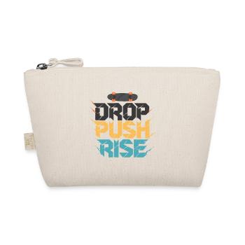 Drop Push Rise Skateboard-Kunst - Bio-Täschchen - Natur - Vorne