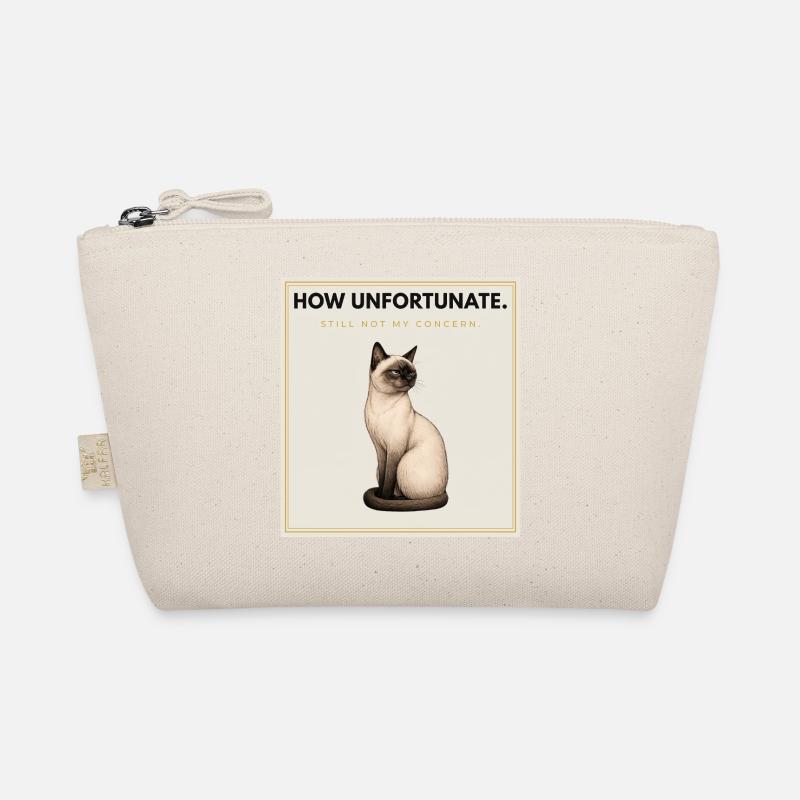 HOW UNFORTUNATE Sarcastic Cat Design - Bio-Täschchen - Natur