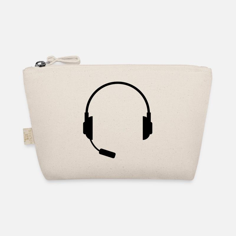 Headset With Microphone Organic Pouch