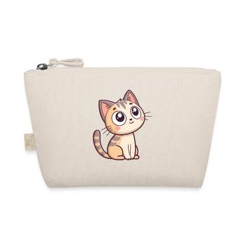 Chaton Kawaii Regard Étoilé - Trousse biologique - nature - Devant
