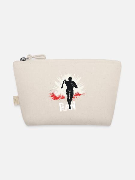 Running Jogging Runner Sprint Design - Bio-Täschchen - Natur - Vorne