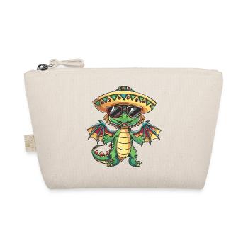 Drache Lustig Sombrero - Bio-Täschchen - Natur - Vorne