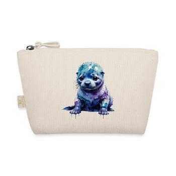 Watercolor seal pup otter - Organic Pouch - nature - Front