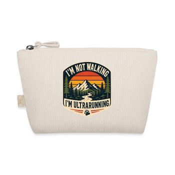 I'm not Walking, I'm UltraRunning - Organic Pouch - nature - Front