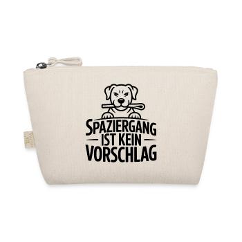 Spaziergang ist kein Vorschlag - Bio-Täschchen - Natur - Vorne