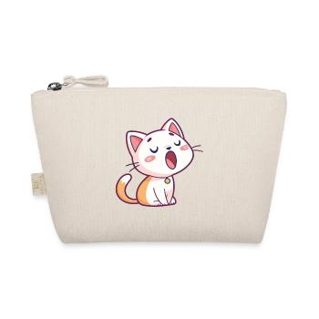 Chat chanteur kawaii pastel - Trousse biologique - nature - Devant