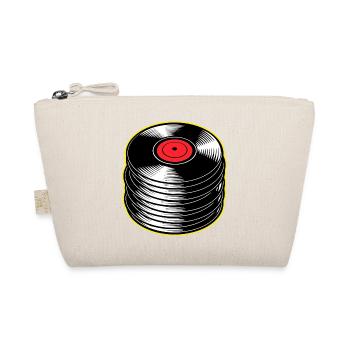 Vinyl Albums Stack - Organic Pouch - nature - Front