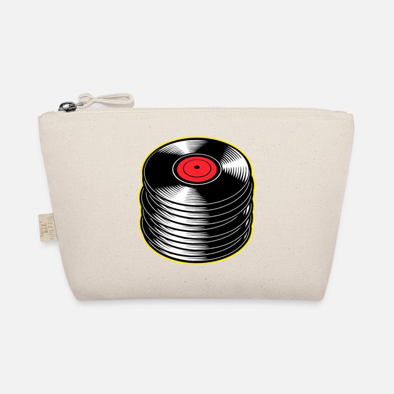 Vinyl Albums Stack Organic Pouch