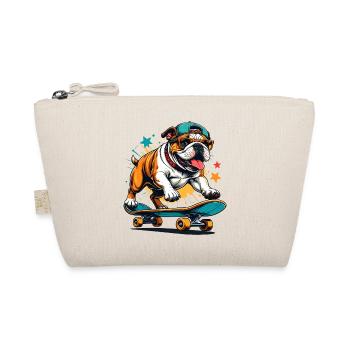 Skatebulldog Streetstyle - Bio-Täschchen - Natur - Vorne