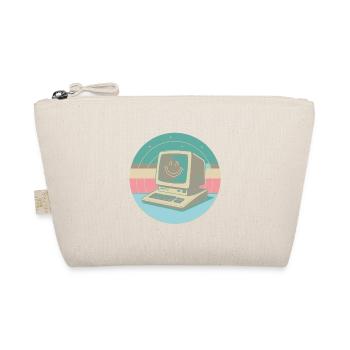Retro PC Pastel Smile - Organic Pouch - nature - Front