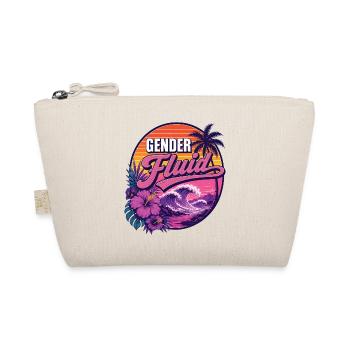 Pride Month LGBTQ -  Gender Fluid - Organic Pouch - nature - Front