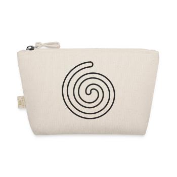 Spirale – Minimalistisches Symbol Design - Bio-Täschchen - Natur - Vorne