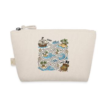Treasure Route Pirate Island Map - Organic Pouch - nature - Front