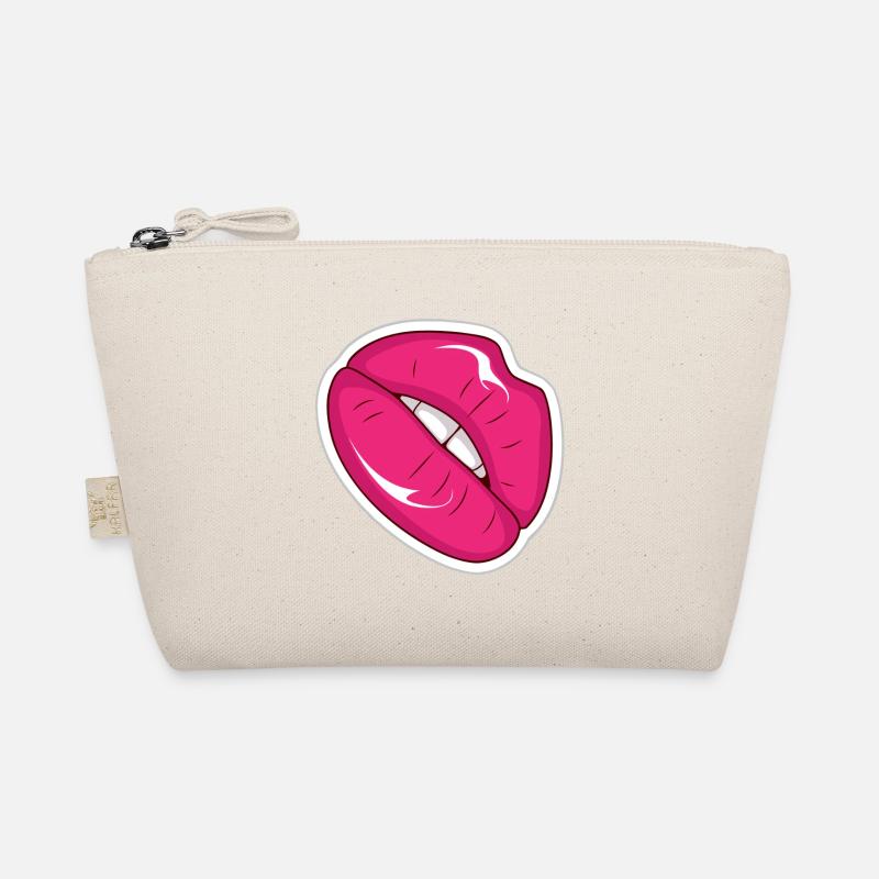 Pink Lips Pop Art Style Rétro Trousse biologique