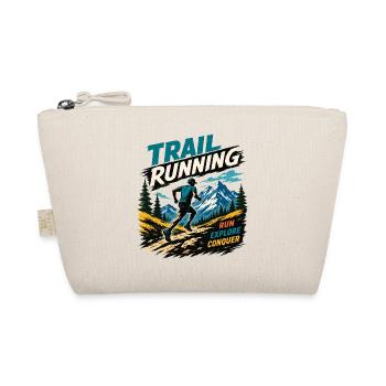 Trail Running. Run. Explore. Conquer - Organic Pouch - nature - Front