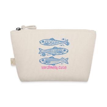 Sardinely Cute Fish Pattern - Organic Pouch - nature - Front