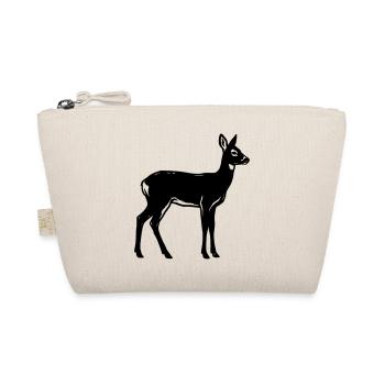 Deer Silhouette Hunter Hunting Club Forester Forest - Organic Pouch - nature - Front