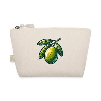 Olive dorée sur branche — motif fruitier - Trousse biologique - nature - Devant