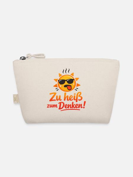 Lustiges Hitzewelle T-Shirt Sommer Spruch - Bio-Täschchen - Natur