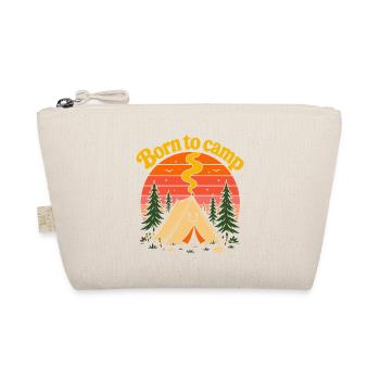Né dans la tente mignonne du coucher de soleil rétro des années 70 - Trousse biologique - nature - Devant