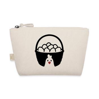 Icône du poulet en panier à œufs - Trousse biologique - nature - Devant