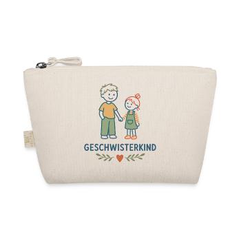 Geschwisterkind Geschwisterliebe - Bio-Täschchen - Natur - Vorne