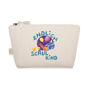 Endlich Schulkind  - Bio-Täschchen - Natur - Vorne