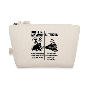Koffein Mammut VS Güterzug - Bio-Täschchen - Natur - Vorne