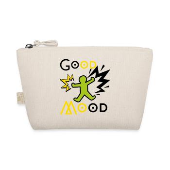 Explosive green and yellow playful figure - Organic Pouch - nature - Front