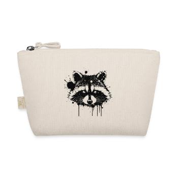 Waschbär-Tinte gespritzt - Bio-Täschchen - Natur - Vorne